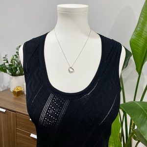 Authentic Tiffany & Co. Open Heart Pendant